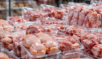 Illustrative packaged frozen meat